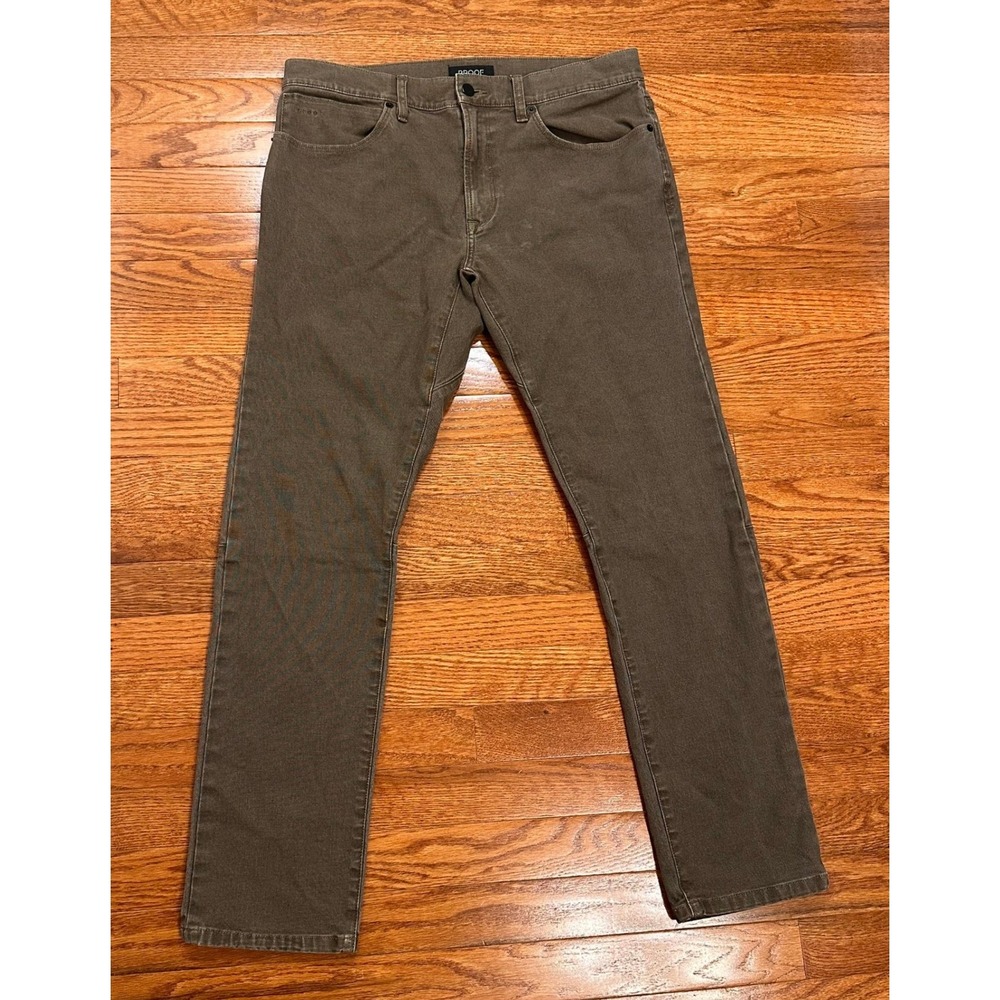 Proof Rover Slim Pants Mens 32x30 Brown Canvas Stretch Outdoor Hiking Workwear‎